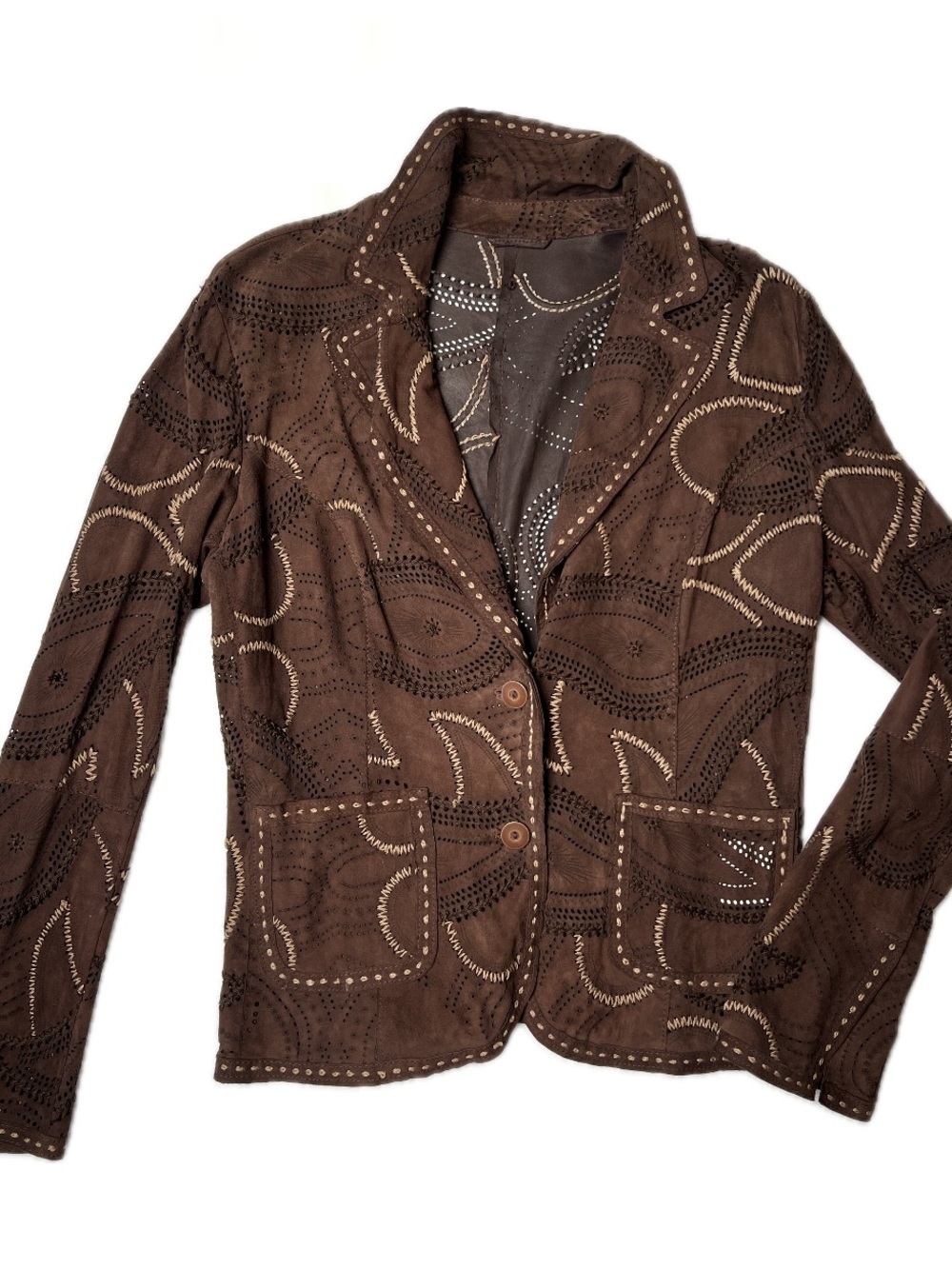 GIMO's Leather Jacket – 100% Perforated Leather, Size 48 (M)